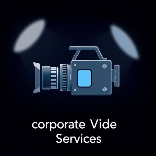 Icono de cámara representando servicios de video corporativo